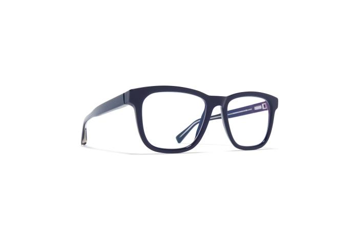 stel: c142 indigo blå/skinnende sølv jaz MYKITA F0JJ504 acetat