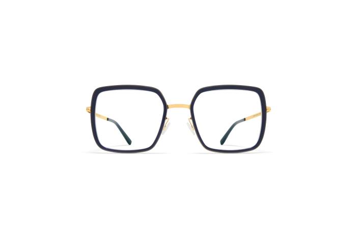 stel: a76-blank guld/mælkeagtig indigo layana MYKITA F0JJ402 lidt
