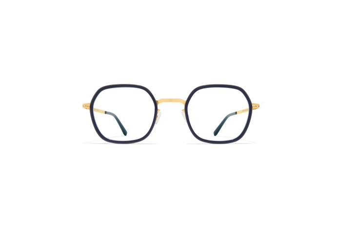 stel: a76-blank guld/mælkeagtig indigo ven MYKITA F0JJ447 lidt