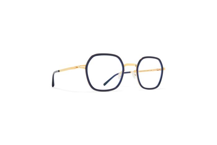 stel: a76-blank guld/mælkeagtig indigo ven MYKITA F0JJ447 lidt