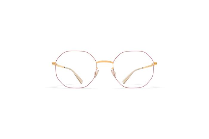stel: guld/koralrød kaori MYKITA F0JJ568 mindre rim