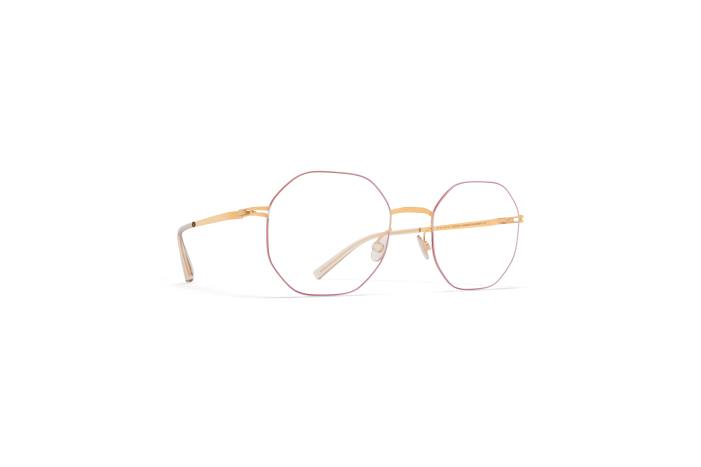 stel: guld/koralrød kaori MYKITA F0JJ568 mindre rim