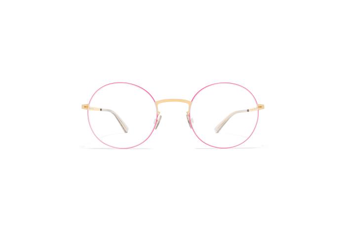stel: guld/neon pink kayo MYKITA F0JJ573 mindre rim