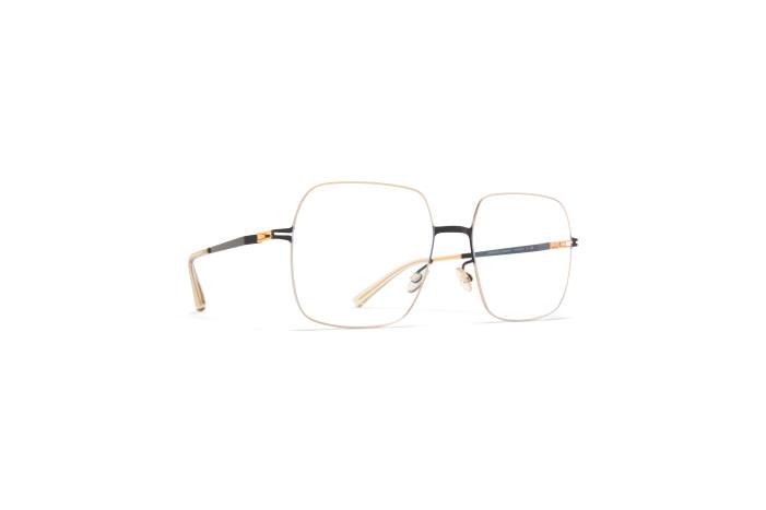 stel: sort/blank guld himiko MYKITA F0JJ455 mindre rim
