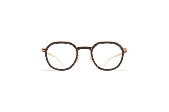 stel: mh8 ibenholt brun/champagne guld birk MYKITA F0JJ704 mylon