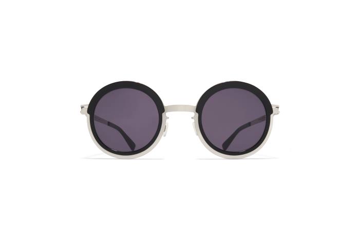stel: a81 skinnende sølv/sort|linse: cool grå solid phillys MYKITA F0JJ189 acetat
