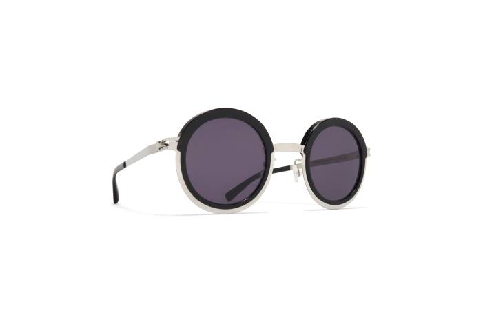 stel: a81 skinnende sølv/sort|linse: cool grå solid phillys MYKITA F0JJ189 acetat