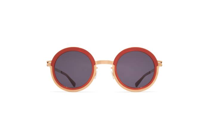stel: a82 champagneguld/milky peach|linse: cool grå fast phillys MYKITA F0JJ190 acetat