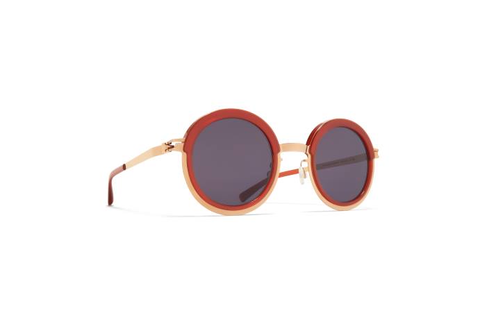 stel: a82 champagneguld/milky peach|linse: cool grå fast phillys MYKITA F0JJ190 acetat