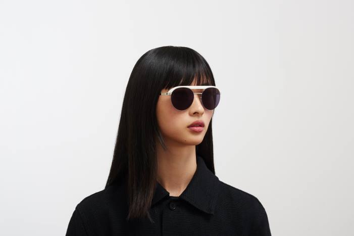 stel: mh52 signal hvid/skinnende sølv|linse: leica sort solid ml01 MYKITA F0JJ61 leica