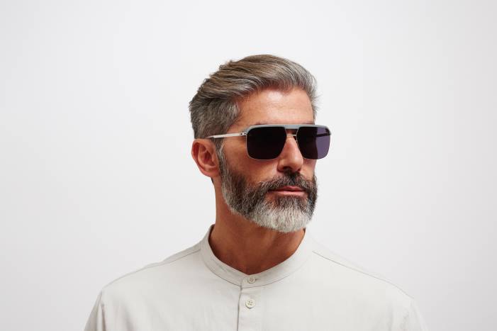 stel: mh53 mus grå/skinnende sølv|linse: leica sort solid ml03 MYKITA F0JJ67 leica