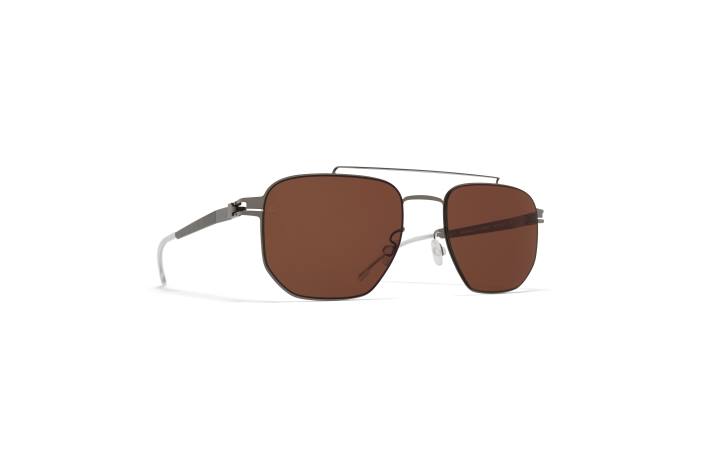 stel: skinnende grafit/safarigrøn|linse: leica brun polariseret ml05 MYKITA F0JJ73 leica