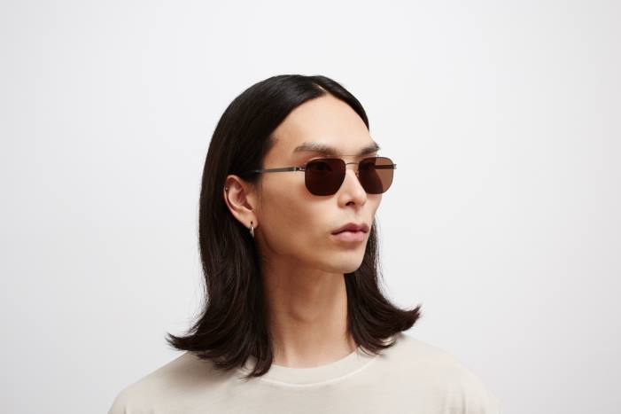 stel: skinnende grafit/safarigrøn|linse: leica brun polariseret ml05 MYKITA F0JJ73 leica