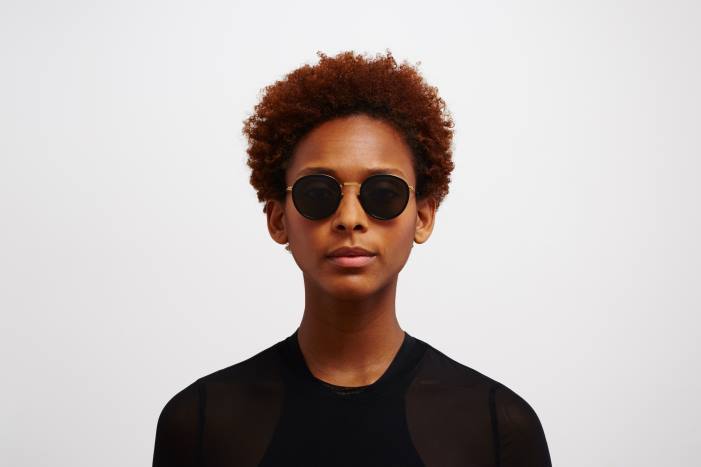 stel: a15 blank guld/sort|linse: mørkegrå massiv tuva MYKITA F0JJ222 lidt