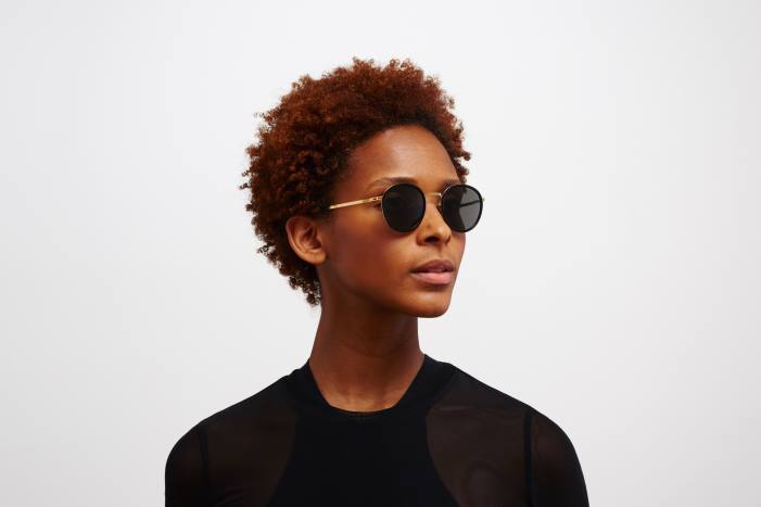 stel: a15 blank guld/sort|linse: mørkegrå massiv tuva MYKITA F0JJ222 lidt