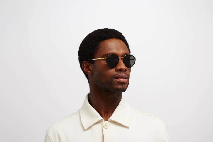 stel: a15 blank guld/sort|linse: mørkegrå massiv tuva MYKITA F0JJ222 lidt