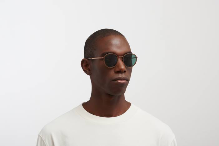 stel: a40 skinnende kobber/topaz|linse: mørkegrøn fast tuva MYKITA F0JJ224 lidt