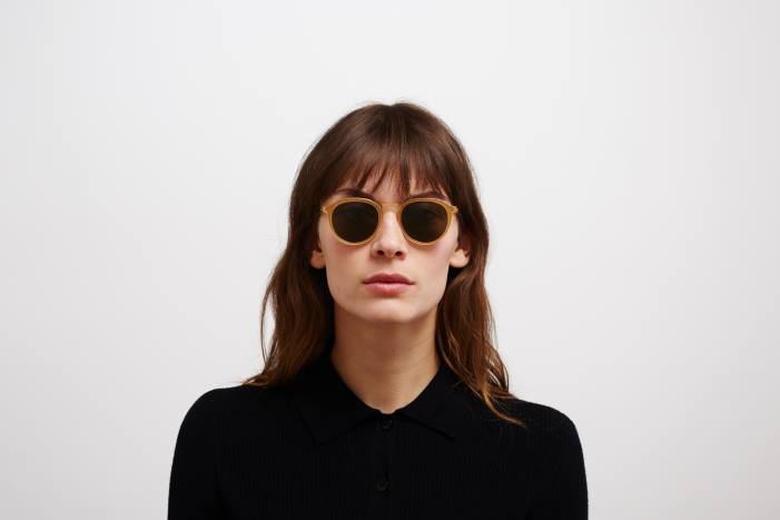 stel: a56 blank guld/brun mørk bro|linse: rågrøn fast paulson MYKITA F0JJ215 lidt