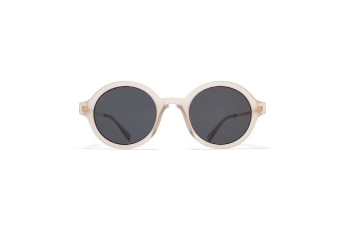 stel: c101 mat champagne/blank go|linse: polariseret pro hi-con grå esbo MYKITA F0JJ174 lidt