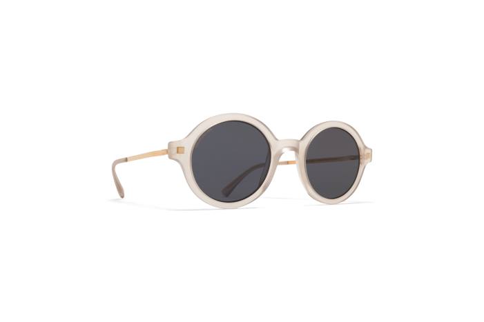 stel: c101 mat champagne/blank go|linse: polariseret pro hi-con grå esbo MYKITA F0JJ174 lidt