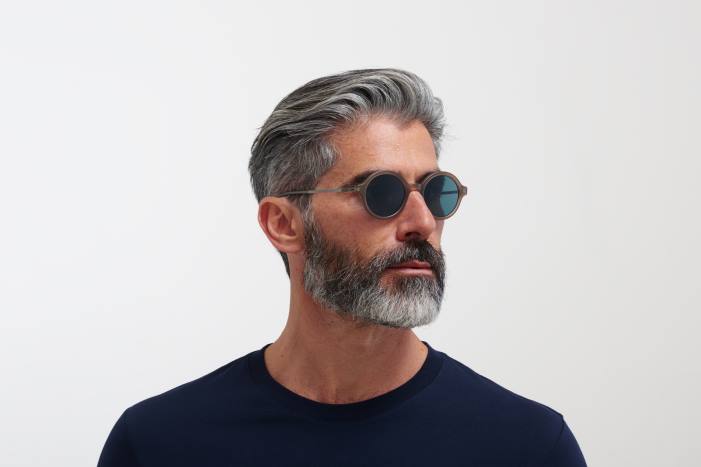 stel: c106 mat taupe/shiny graphit|linse: polariseret pro ocean blue esbo MYKITA F0JJ178 lidt