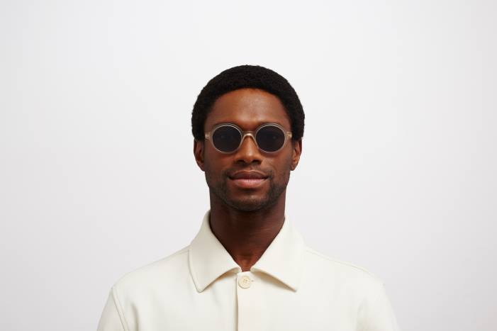 stel: c185 mat champagne/shiny gra|linse: polariseret pro hi-con grå ketill MYKITA F0JJ201 lidt