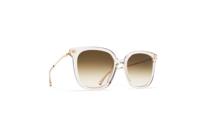 stel: c1 champagne/blank guld|linse: rå brun gradient viska MYKITA F0JJ128 lidt