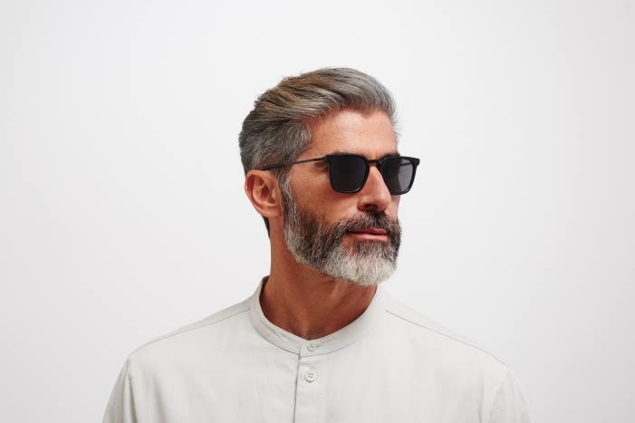 stel: c98 mat sort/sort|linse: polariseret pro hi-con grå borga MYKITA F0JJ113 lidt