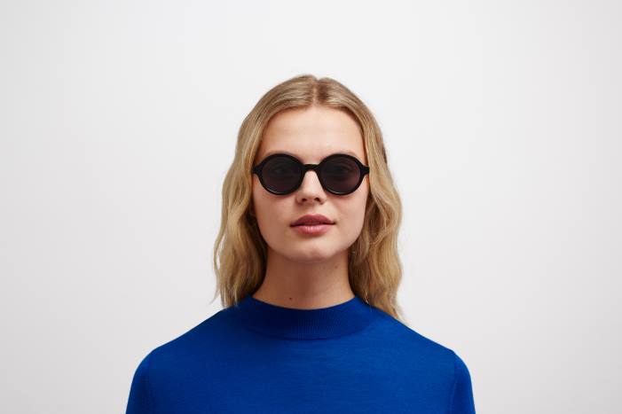 stel: c98 mat sort/sort|linse: polariseret pro hi-con grå esbo MYKITA F0JJ175 lidt