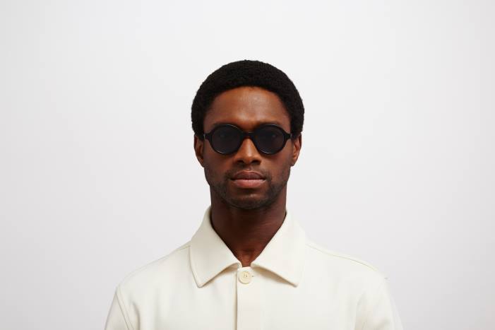 stel: c98 mat sort/sort|linse: polariseret pro hi-con grå esbo MYKITA F0JJ175 lidt