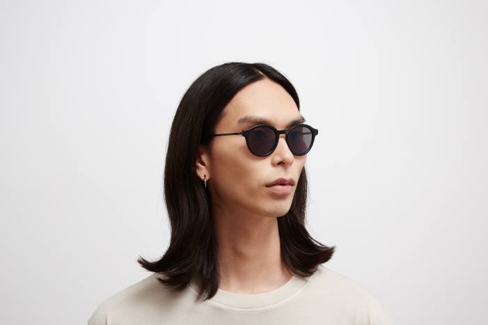 stel: c98 mat sort/sort|linse: polariseret pro hi-con grå ketill MYKITA F0JJ200 lidt
