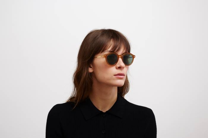 stel: c99 brun/mørkebrun/blank go|linse: polarized pro green 15 ketill MYKITA F0JJ199 lidt