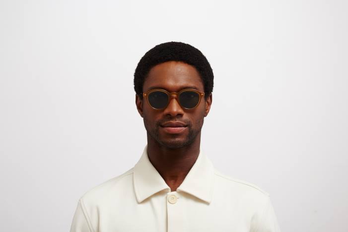 stel: c99 brun/mørkebrun/blank go|linse: polarized pro green 15 ketill MYKITA F0JJ199 lidt