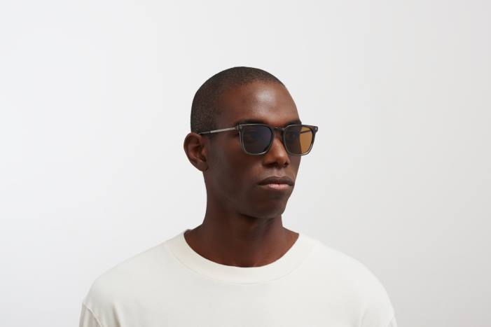stel: c9 santiago gradient/skinnende gra|linse: polariseret pro ravbrun borga MYKITA F0JJ114 lidt