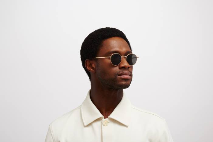 stel: champagne guld|linse: mørkegrå massiv nis MYKITA F0JJ207 lidt