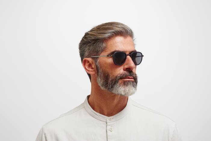 stel: mh60 skifergrå/skinnende grafit|linse: polariseret pro hi-con grå el MYKITA F0JJ48 mylon