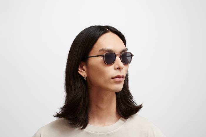 stel: mh63 kashmirgrå/sort|linse: polariseret pro hi-con grå gran MYKITA F0JJ142 mylon