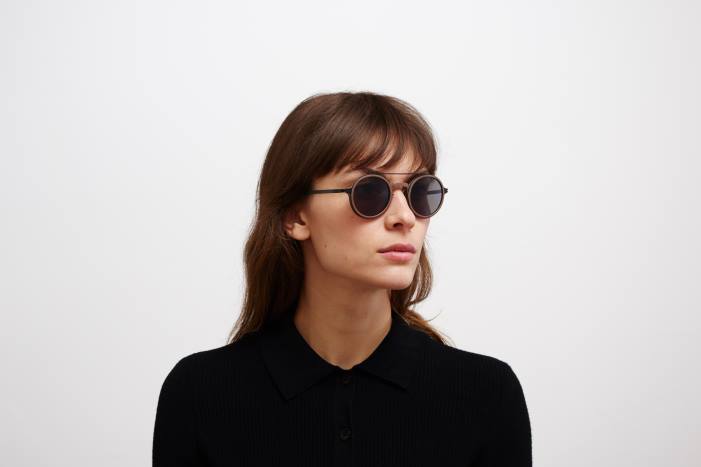 stel: mh63 kashmirgrå/sort|linse: polariseret pro hi-con grå hemlock MYKITA F0JJ51 mylon