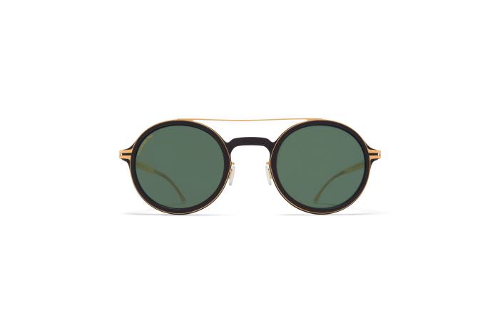 stel: mh7 kulsort/blank guld|linse: polariseret pro grøn 15 hemlock MYKITA F0JJ49 mylon