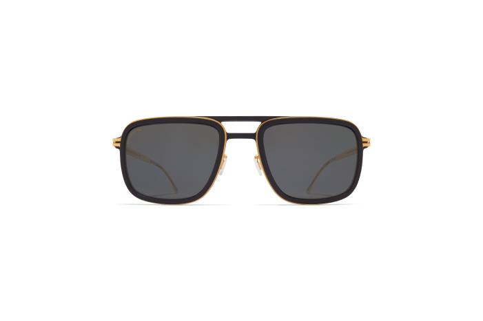 stel: mh7 kulsort/blank guld|linse: polariseret pro hi-con grå gran MYKITA F0JJ55 mylon
