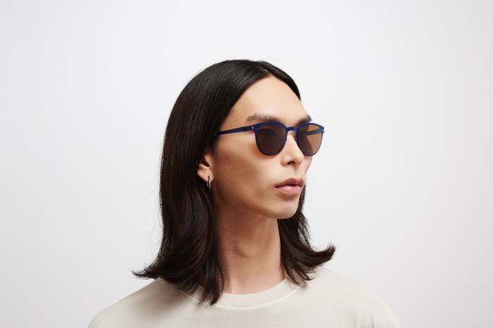 stel: blå fløjl|linse: polariseret pro ravbrun truman MYKITA F0JJ172 nr1