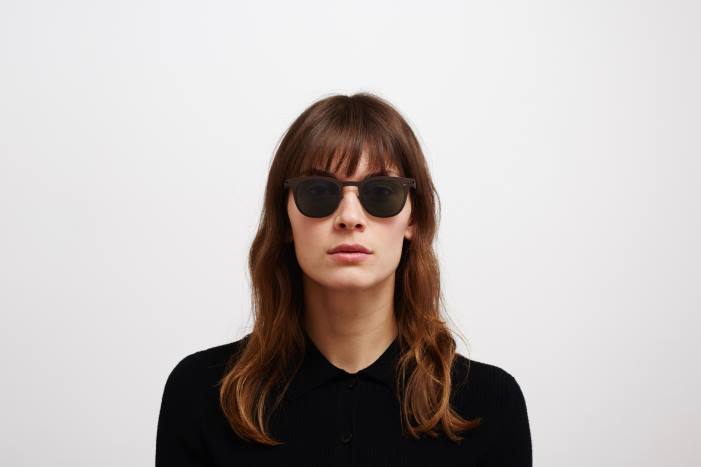 stel: mørkebrun|linse: polariseret pro grøn 15 callum MYKITA F0JJ89 nr1