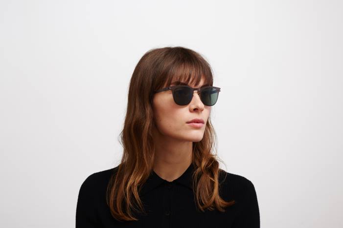 stel: mørkebrun|linse: polariseret pro grøn 15 callum MYKITA F0JJ89 nr1