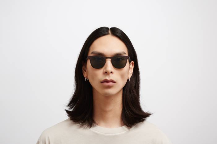 stel: mørkebrun|linse: polariseret pro grøn 15 callum MYKITA F0JJ89 nr1