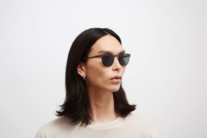 stel: mørkebrun|linse: polariseret pro grøn 15 callum MYKITA F0JJ89 nr1