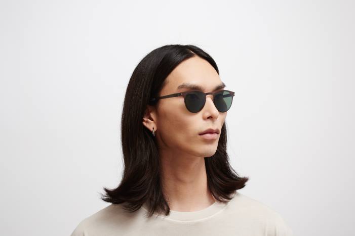 stel: mørkebrun|linse: polariseret pro grøn 15 riley MYKITA F0JJ191 nr1