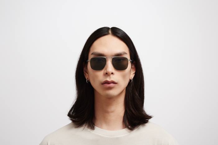 stel: mat sølv/sort|linse: polariseret pro grøn eli MYKITA F0JJ17 nr1