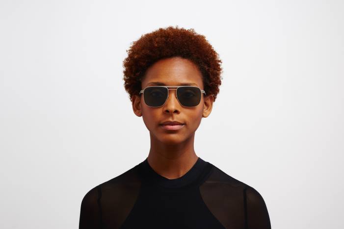 stel: mat sølv/sort|linse: polariseret pro grøn eli MYKITA F0JJ17 nr1