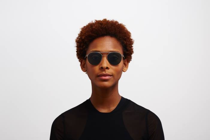 stel: mole grey/indigo|linse: polariseret pro ocean blue Bradley MYKITA F0JJ9 nr1