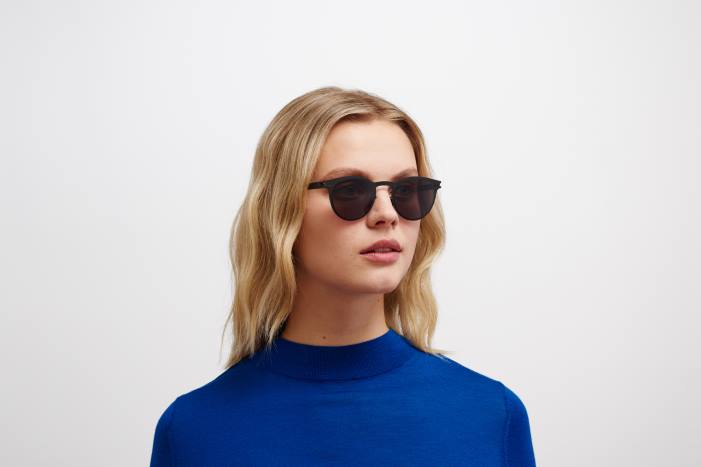 stel: sort|linse: polariseret pro hi-con grå riley MYKITA F0JJ192 nr1
